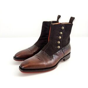 John Fluevog RUFUS MAGOO QUINCY CONTRAST BALMORAL BOOT Men's Size 8.5